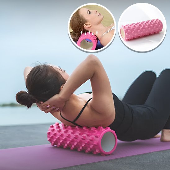 Auto-massage_du_dos_avec_rouleau_de_massage_rose.jpg outil de détente musculaire