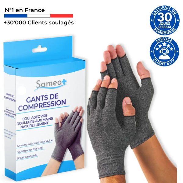 gants de compression anti-douleurs