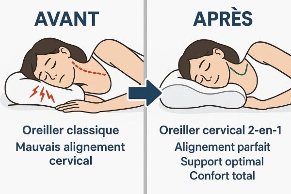 Oreiller ergonomique Calmazen