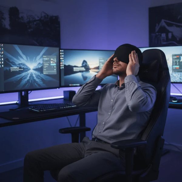 homme-portant-bonnet-anti-migraine-noir-gaming.jpg Calmazen pour migraines