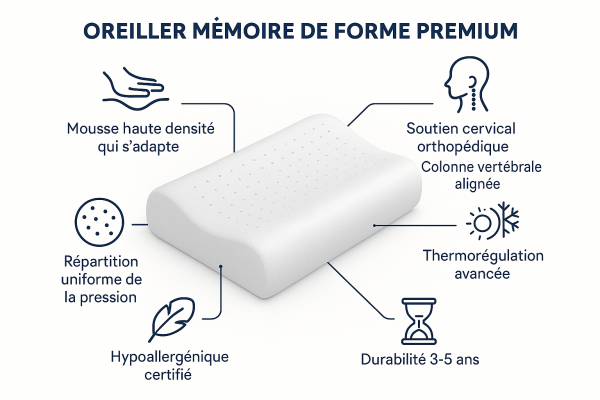 Oreiller ergonomique