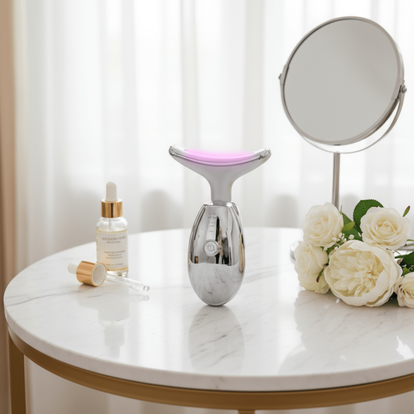 masseur-visage-led-argent-ambiance-luxe.png Photothérapie pour visage