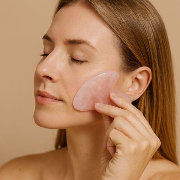 pierre quartz rose visage